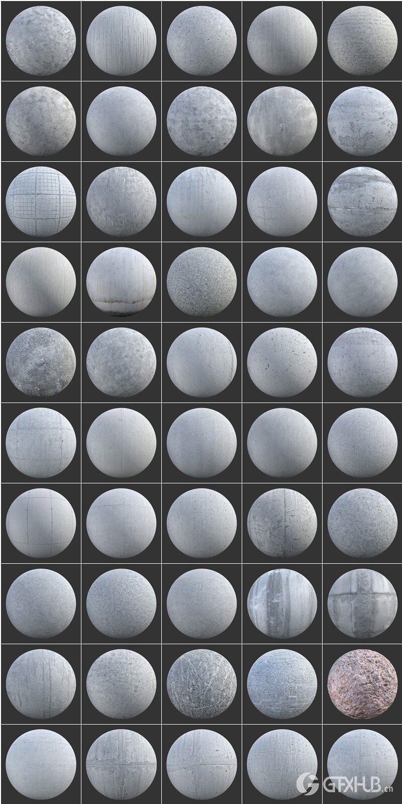 混凝土纹理贴图 Poliigon – Concrete Textures