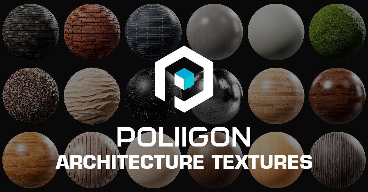 250组 高分辨率建筑纹理贴图 Poliigon – High Resolution Architecture Textures 3K - GFXHUB
