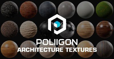 250组 高分辨率建筑纹理贴图 Poliigon – High Resolution Architecture Textures 3K