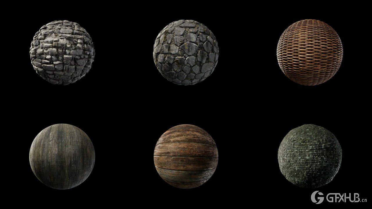 石头毛石贴图 KitBash3D - Hearth And Stone