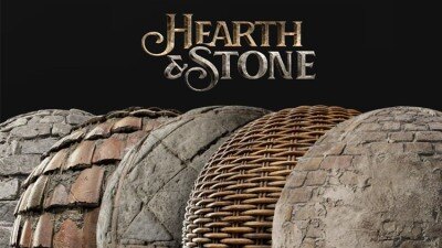 石头毛石贴图 KitBash3D – Hearth And Stone