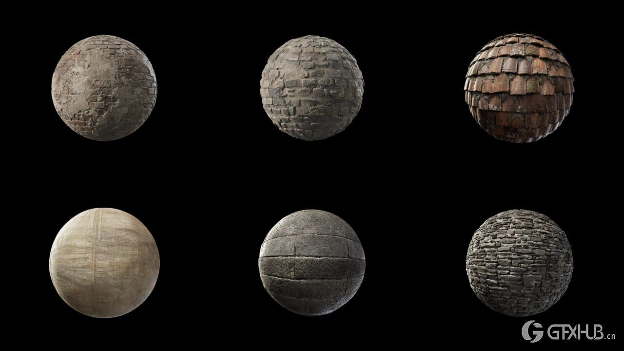 石头毛石贴图 KitBash3D - Hearth And Stone