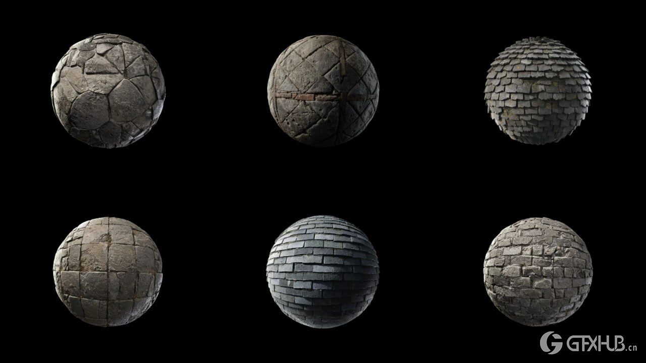 石头毛石贴图 KitBash3D - Hearth And Stone