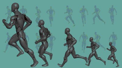 3D动画的结构化方法：分步过程创建动态且逼真的人体跑步循环动画