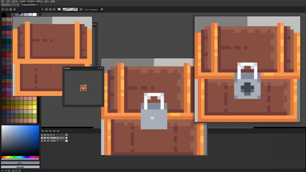 【中文字幕】Aseprite 像素艺术训练营完整的 2D 复古游戏大师班 - GFXHUB