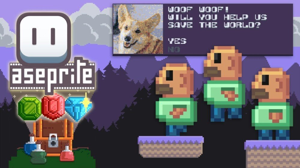 【中文字幕】Aseprite 像素艺术训练营完整的 2D 复古游戏大师班 - GFXHUB