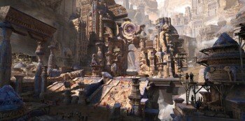 神庙遗迹古代遗迹风格场景 Blender  模型