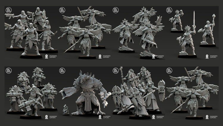 3D 打印模型 战斗姐妹 | 改变恶魔 | 芬奇公国 One Page Rules – Collection Vol.2 - GFXHUB