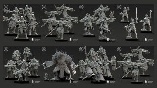3D 打印模型 战斗姐妹 | 改变恶魔 | 芬奇公国 One Page Rules – Collection Vol.2