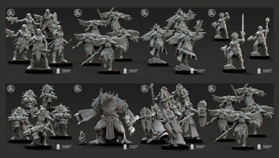 3D 打印模型 战斗姐妹 | 改变恶魔 | 芬奇公国 One Page Rules – Collection Vol.2