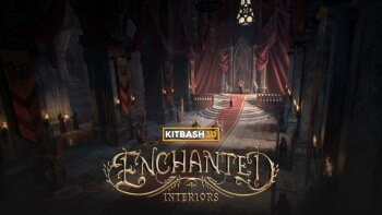 中世纪国王巫师奇幻室内场景3D模型 Kitbash3D – Enchanted Interiors（完整版）