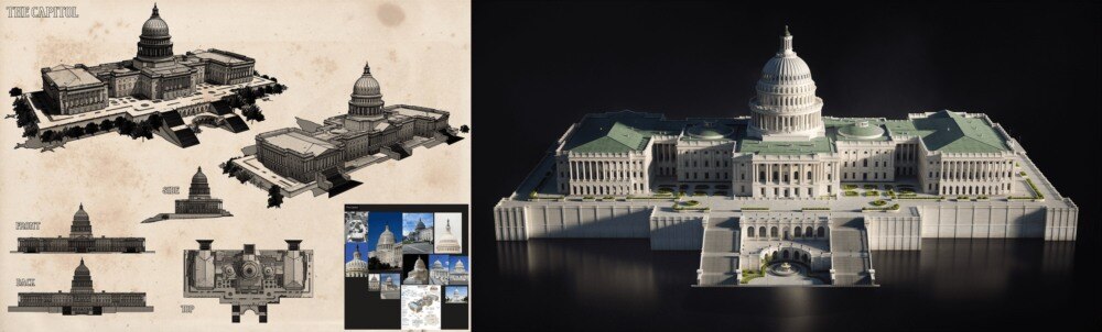 华盛顿特区3d模型 KitBash3D – Washington DC - GFXHUB