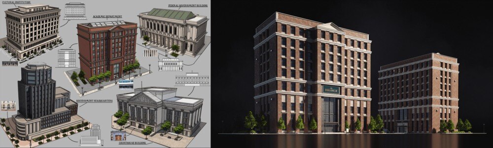 华盛顿特区3d模型 KitBash3D – Washington DC - GFXHUB