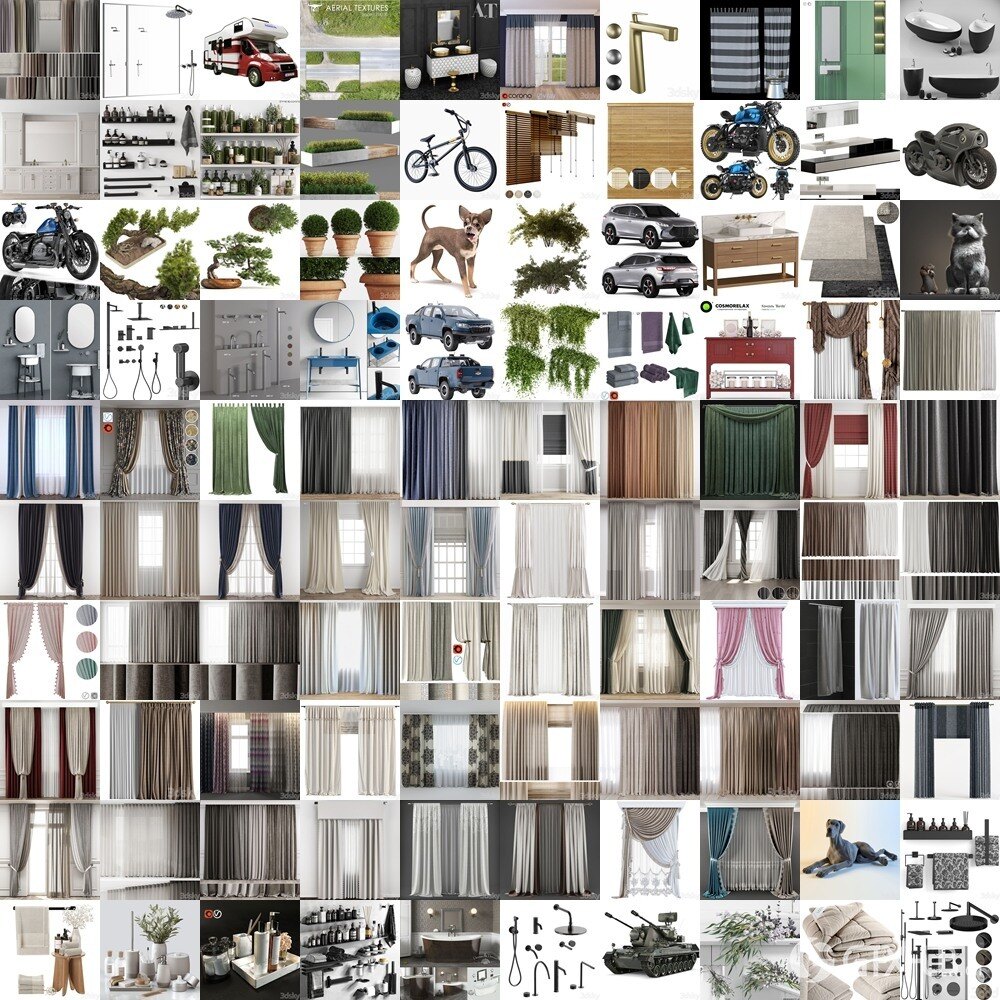 3DSky Pro 3D模型合辑2025年9月第3季 | 500套 | 26.3GB