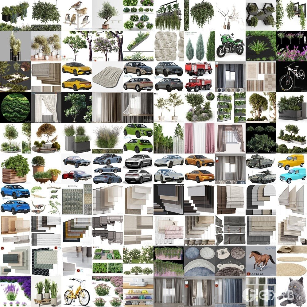 3DSky Pro 3D模型合辑2025年9月第3季 | 500套 | 26.3GB