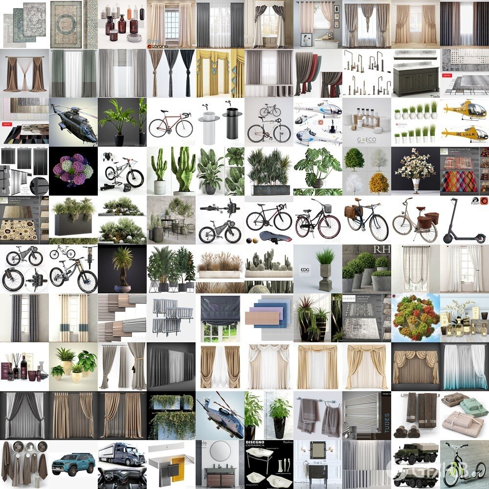 3DSky Pro 3D模型合辑2025年9月第3季 | 500套 | 26.3GB