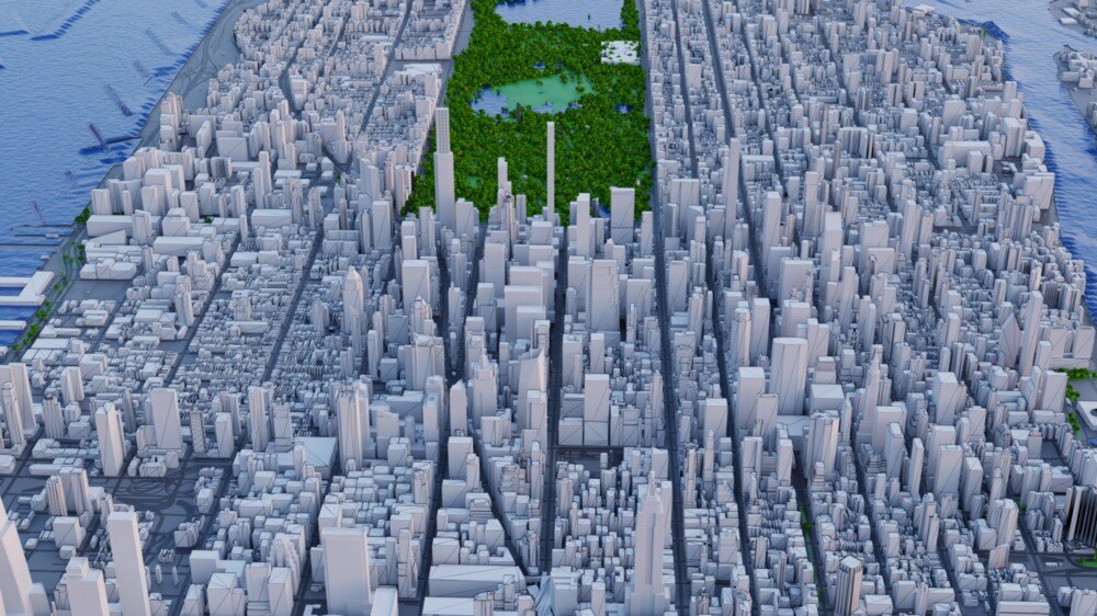 Blender 纽约市及周边地区 3D 模型 - GFXHUB