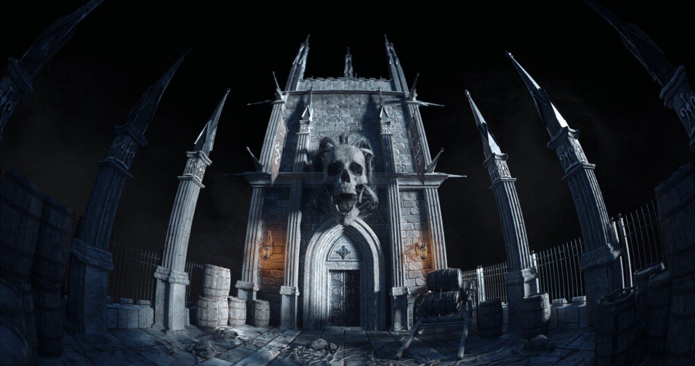 哥特式建筑恐怖鬼城 3D 模型 KitBash3D – Ghost Realm （完整版） - GFXHUB