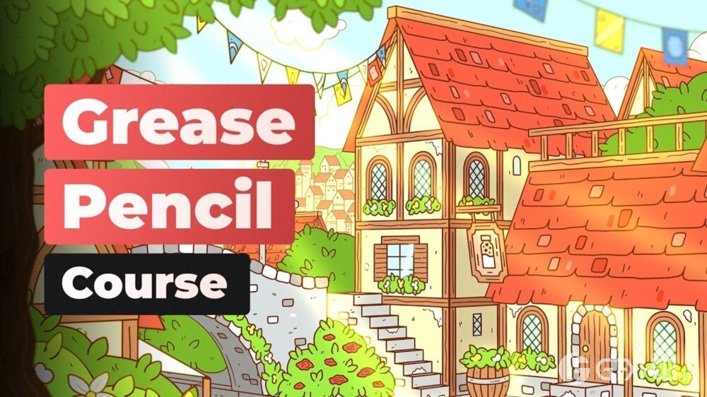 【中文字幕】 Blender 油性铅笔制作生动的 2.5D 动画插图