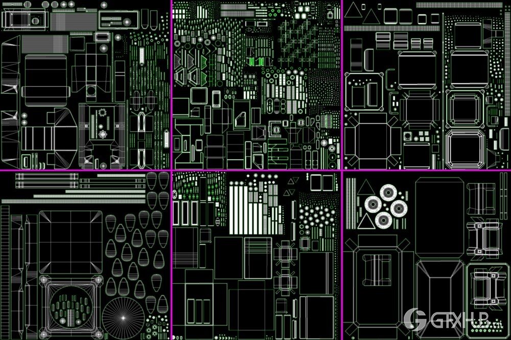 20组壁挂式电动道具Blender模型 Wall Electric Props 1 - 20 Pieces