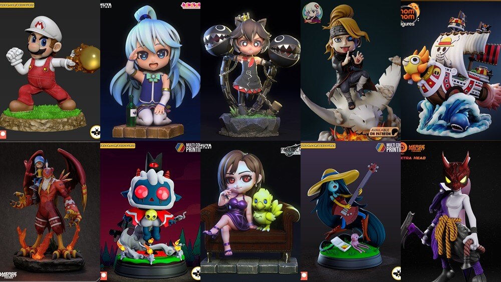 3D 打印模型儿童系列 Kids Collection of 3D Printable Miniatures Vol.4 - GFXHUB