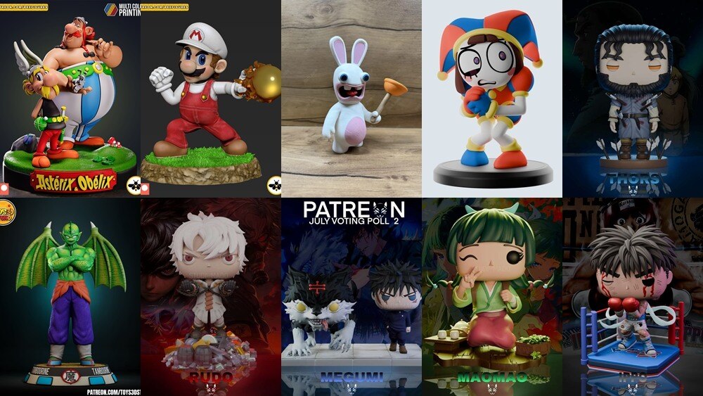 3D 打印模型儿童系列 Kids Collection of 3D Printable Miniatures Vol.4 - GFXHUB