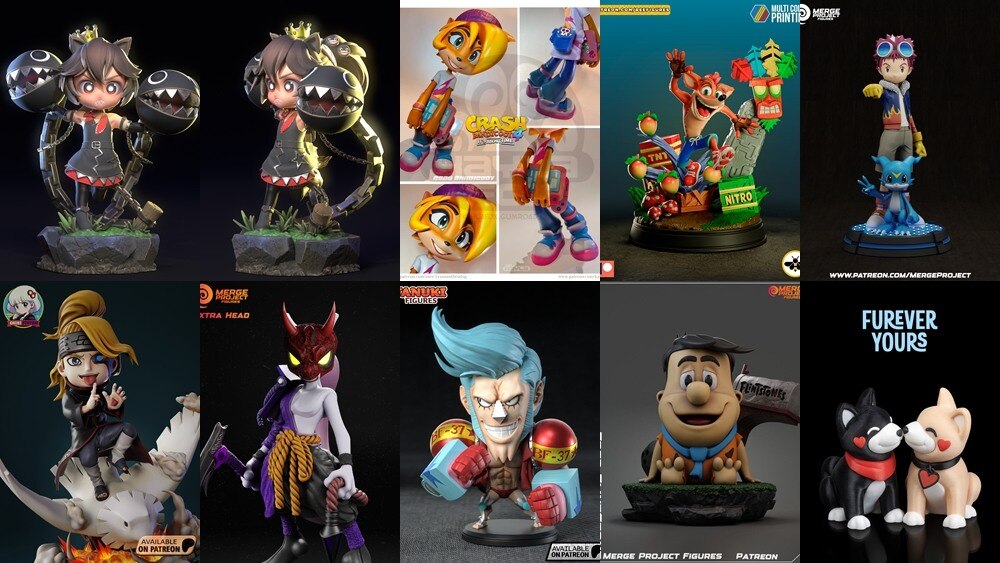 3D 打印模型儿童系列 Kids Collection of 3D Printable Miniatures Vol.4 - GFXHUB