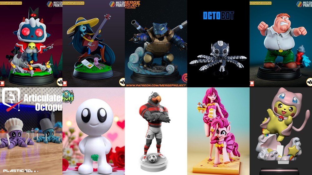 3D 打印模型儿童系列 Kids Collection of 3D Printable Miniatures Vol.4 - GFXHUB