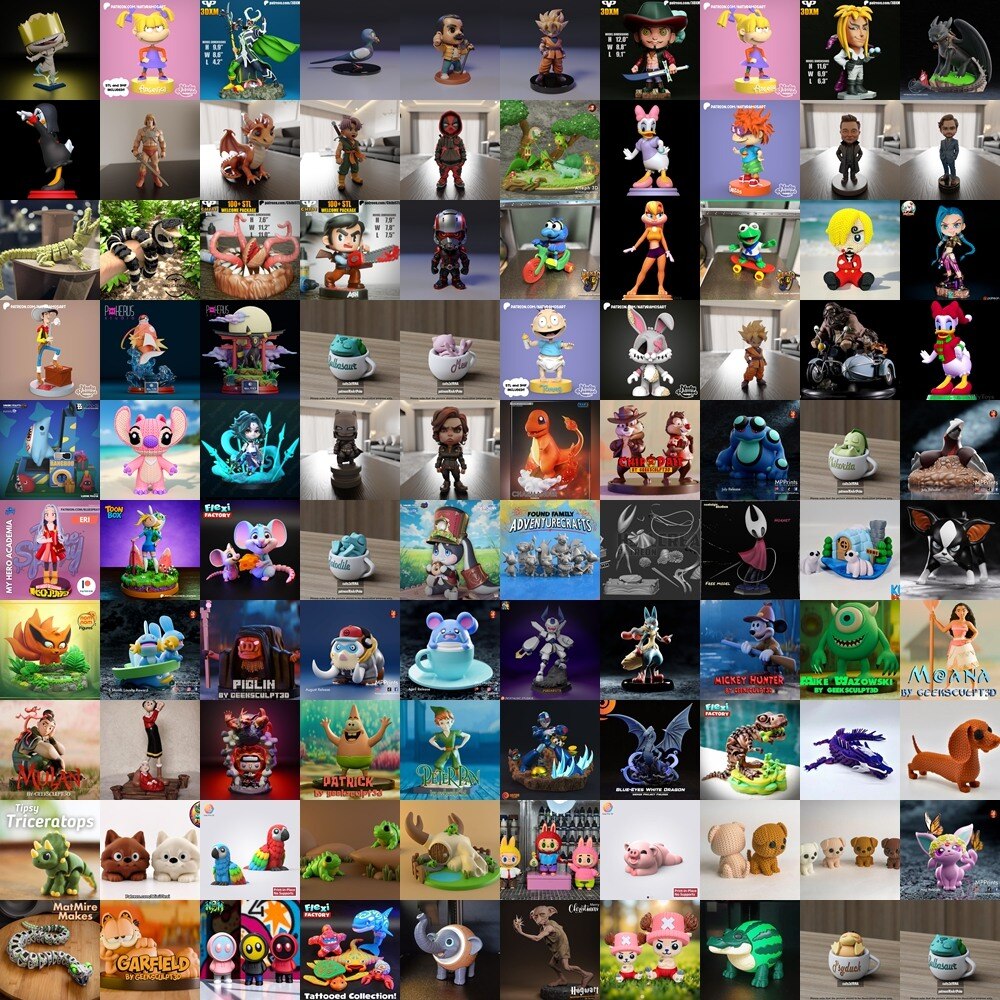 3D 打印模型儿童系列 Kids Collection of 3D Printable Miniatures Vol.4 - GFXHUB