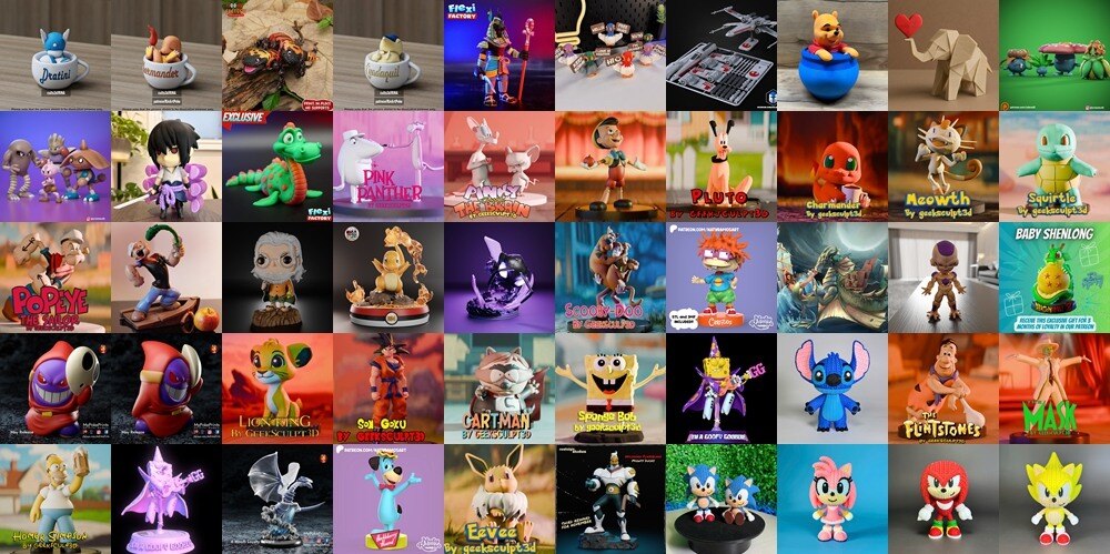 3D 打印模型儿童系列 Kids Collection of 3D Printable Miniatures Vol.4 - GFXHUB