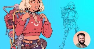 未来派人物插画：从概念到创作 Futuristic Character Illustration From Concept to Creation