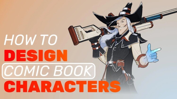 漫画人物设计从概念到最终艺术 How to Design Comic Book Characters Course - GFXHUB