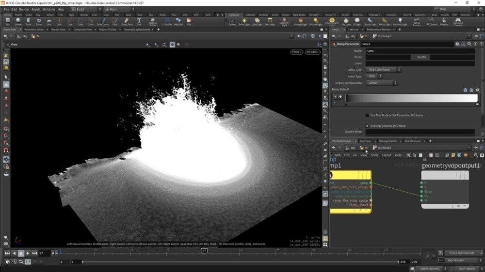 【中文字幕】Houdini 模拟大规模流体教程 Houdini Essentials Large Scale Fluids - GFXHUB