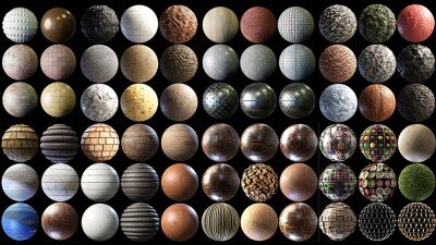 400组 Blender 材质+贴图合集 Julio Sillet 3D Art Blender Materials Collection