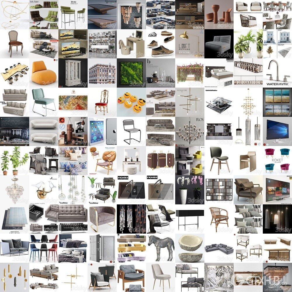 3DSky Pro 3D模型合辑2025年10月第2季 | 400套 | 13GB