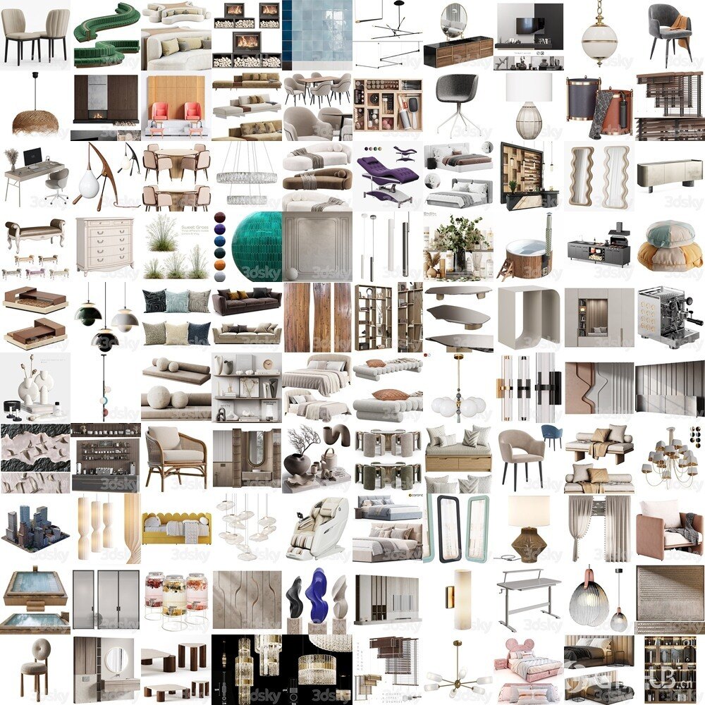 3DSky Pro 3D模型合辑2025年10月第2季 | 400套 | 13GB