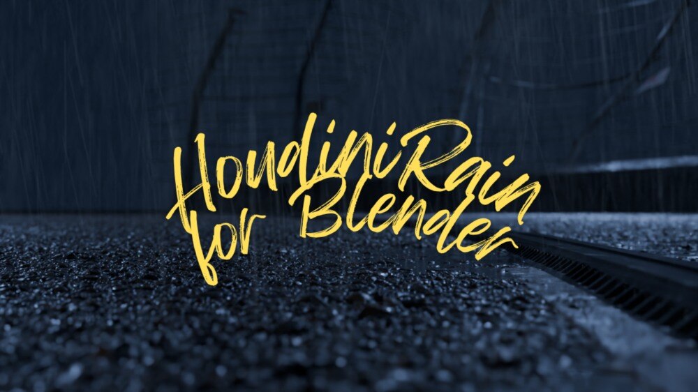 Blender 电影级雨滴粒子 Houdini FX Rain for Blender - GFXHUB