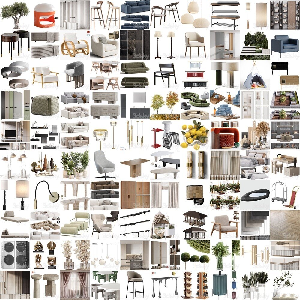 3DSky Pro 3D模型合辑2025年10月第3季 | 400套 | 21.5GB