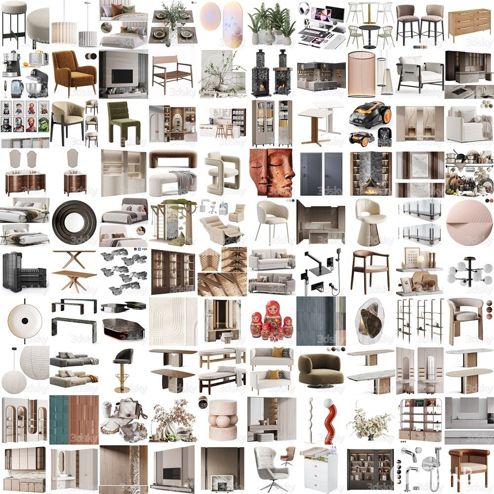 3DSky Pro 3D模型合辑2025年10月第3季 | 400套 | 21.5GB