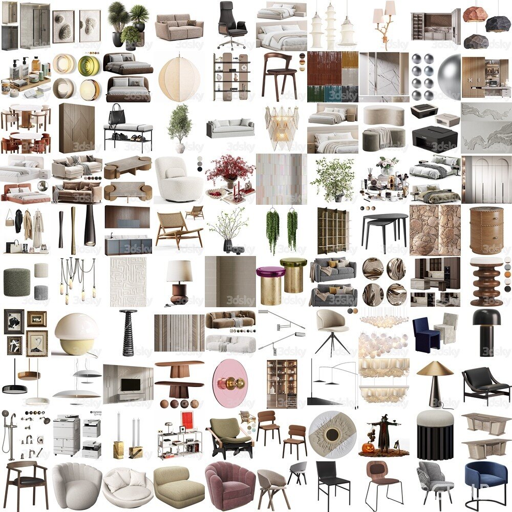 3DSky Pro 3D模型合辑2025年10月第3季 | 400套 | 21.5GB