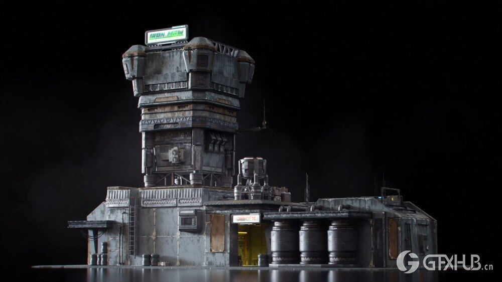 乌托邦地下黑市街道建筑3D模型 KitBash3D - Black Market