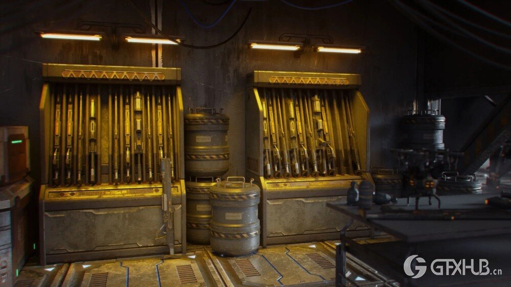 乌托邦地下黑市街道建筑3D模型 KitBash3D - Black Market