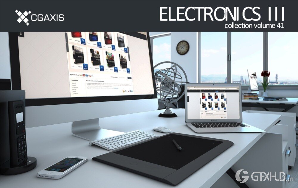 CGAxis 740个高品质3D模型合集 CGAxis Complete 3