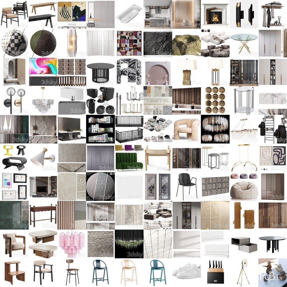 3DSky Pro 3D模型合辑2025年11月第2季 | 400套 | 14GB