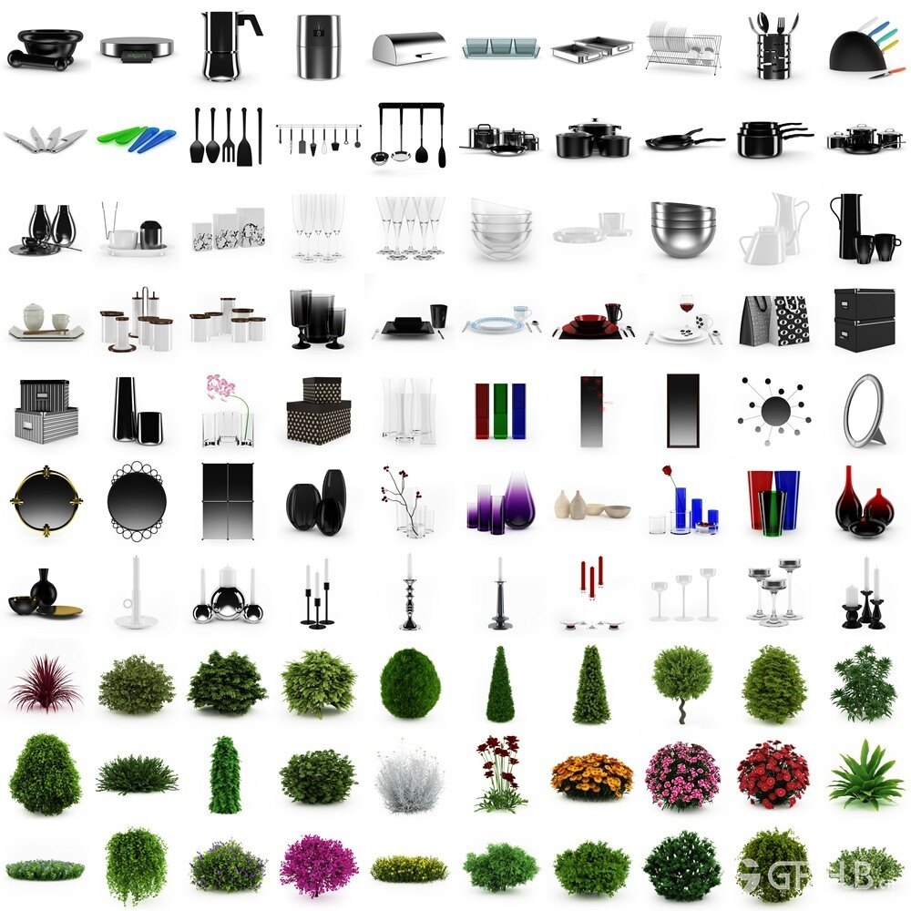 CGAxis 750个高品质3D模型合集 CGAxis Complete 1