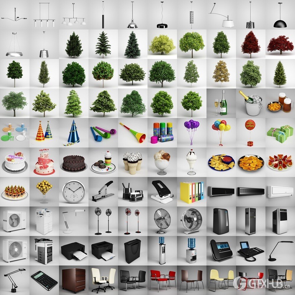 CGAxis 750个高品质3D模型合集 CGAxis Complete 1