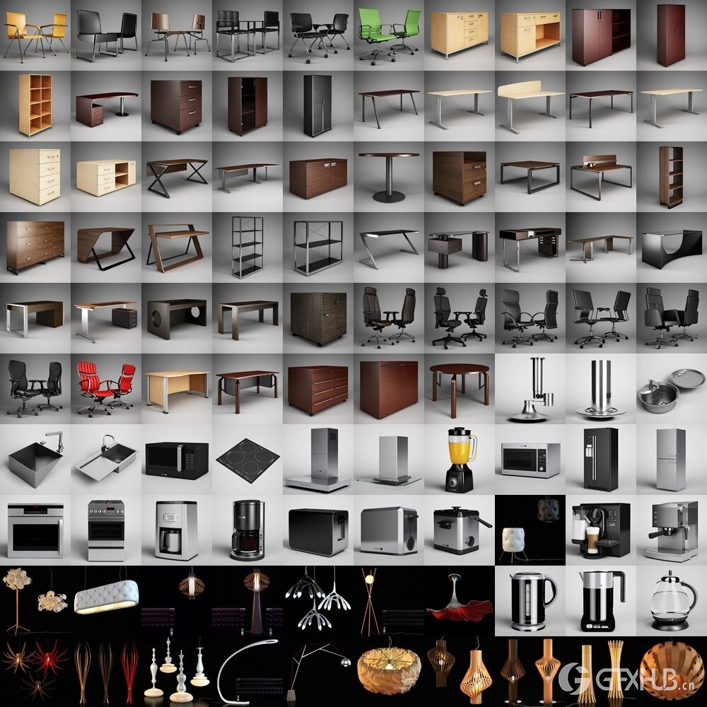 CGAxis 750个高品质3D模型合集 CGAxis Complete 1