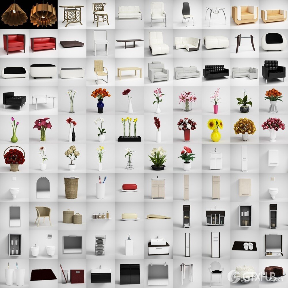 CGAxis 750个高品质3D模型合集 CGAxis Complete 1