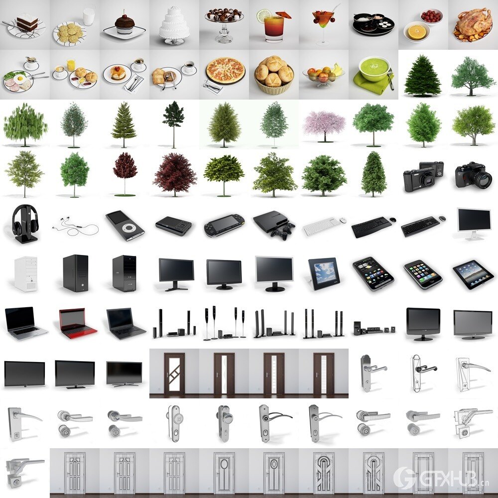 CGAxis 750个高品质3D模型合集 CGAxis Complete 1