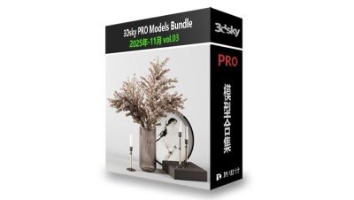 3DSky Pro 3D模型合辑2025年11月第3季 | 400套 | 14GB